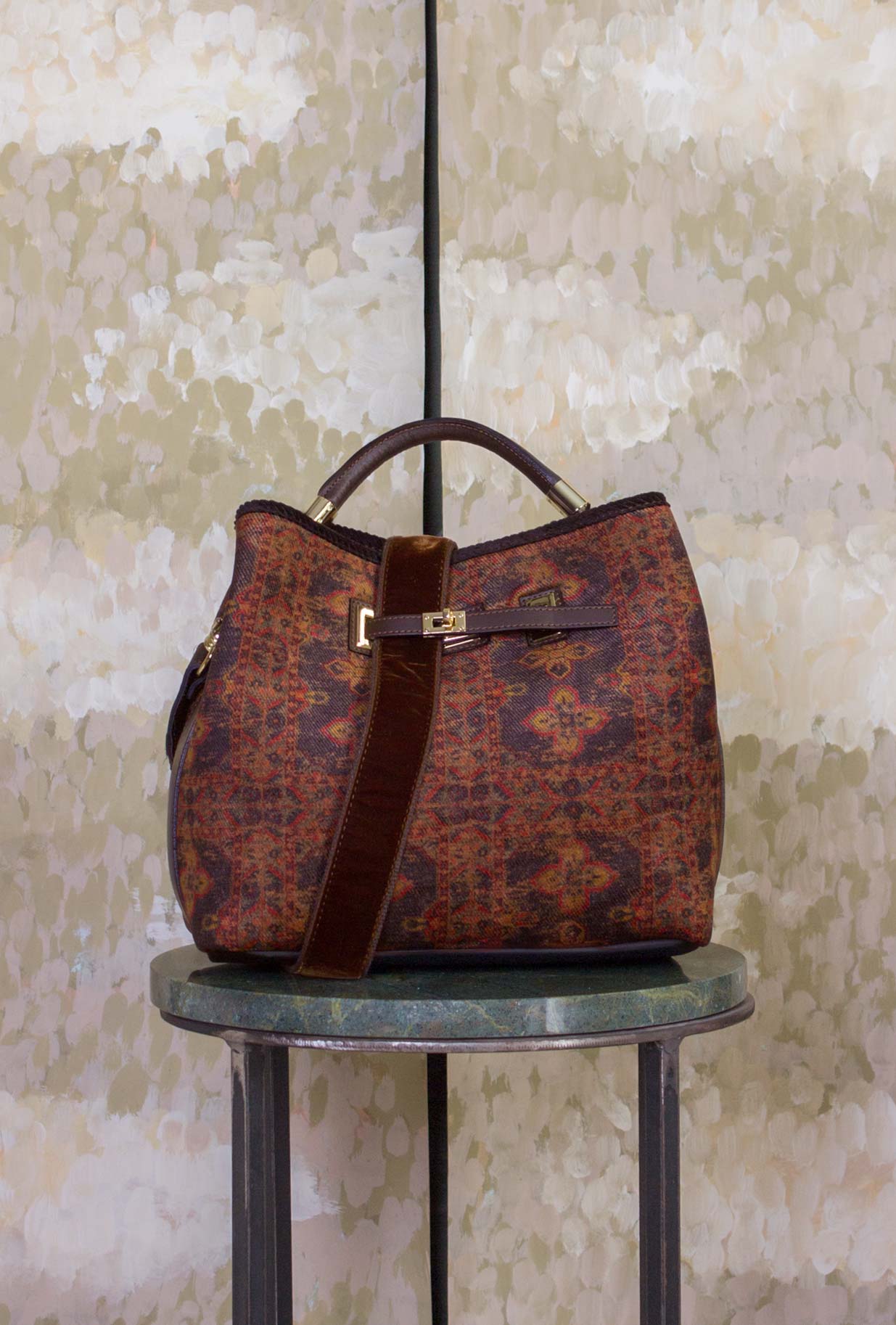 Borsa Secchiello Cayos Damask Flowers