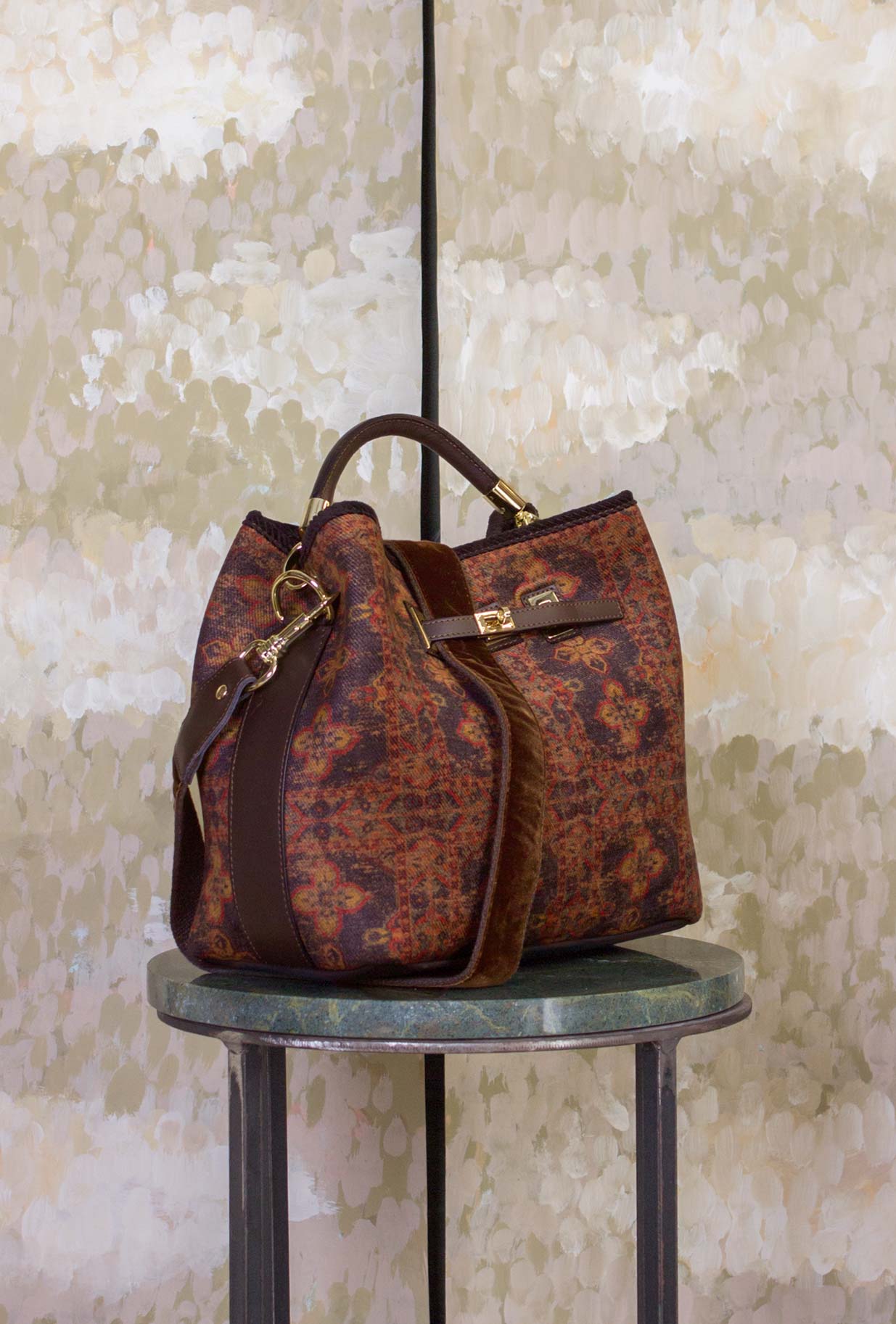 Borsa Secchiello Cayos Damask Flowers