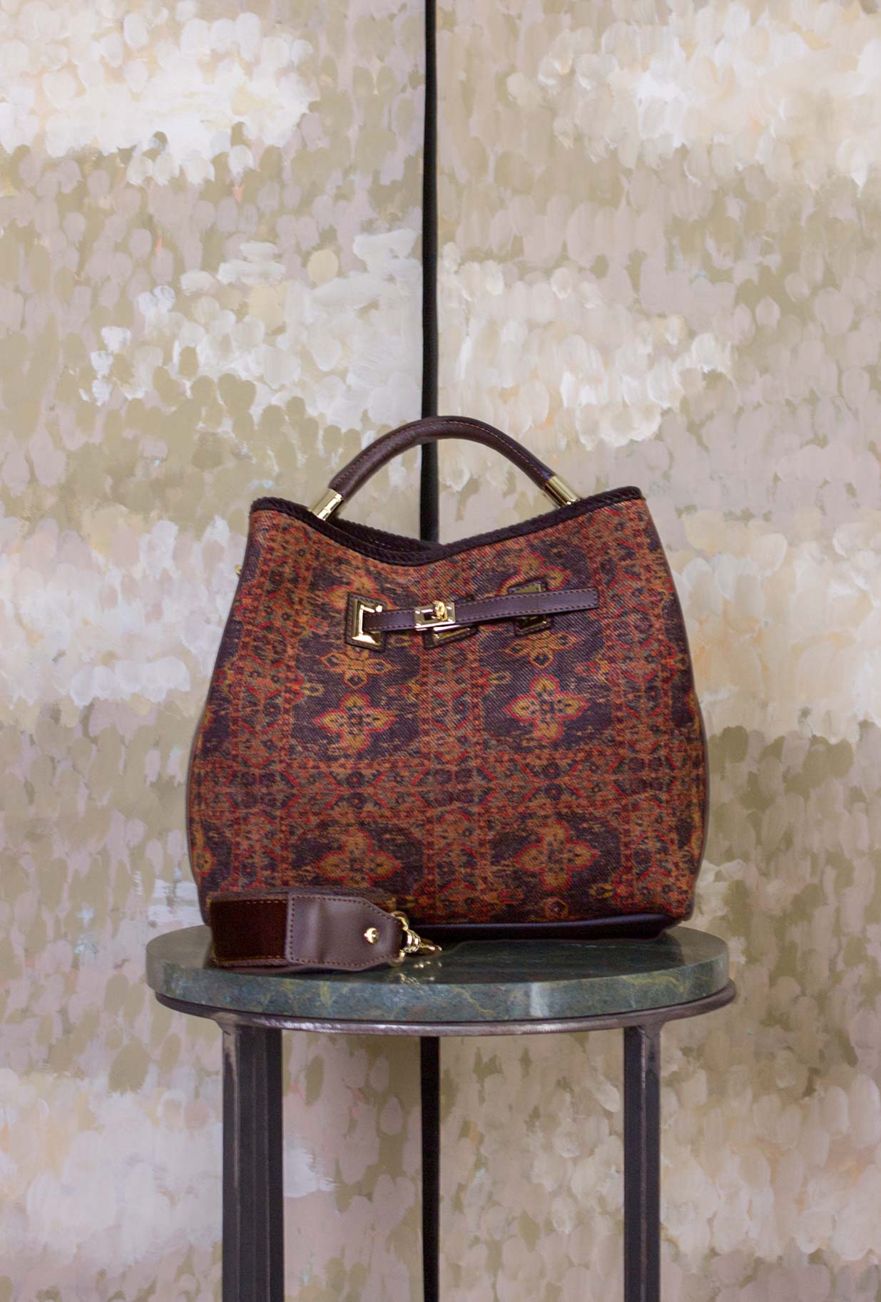 Borsa Secchiello Cayos Damask Flowers