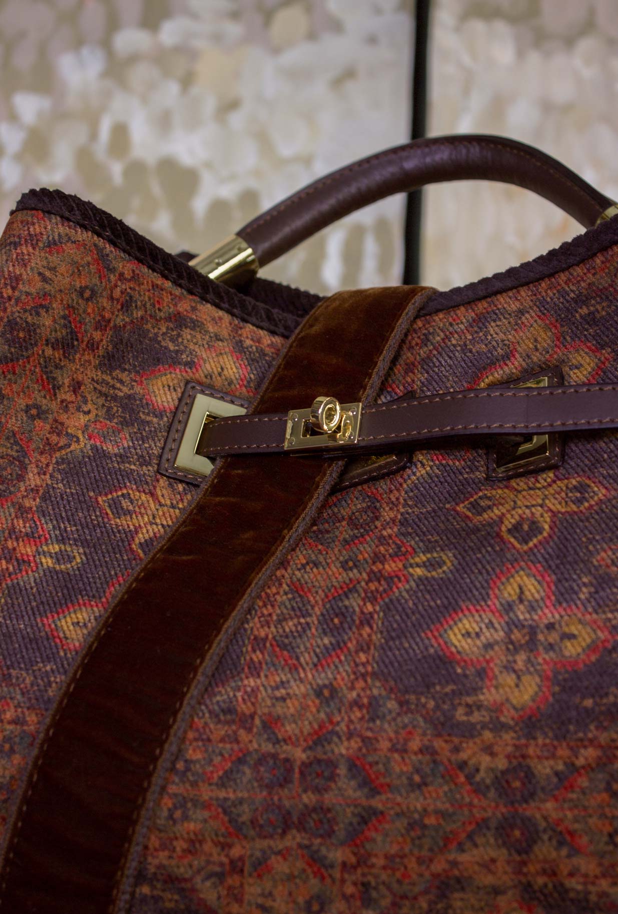Borsa Secchiello Cayos Damask Flowers