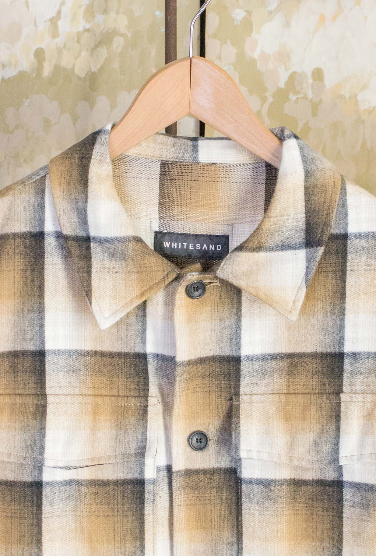 Over-shirt di White Sand realizzata in cotone Japan Artisan nell’intramontabile motivo Ocre Check da Uomo