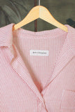 Camicia Over-Shirt di White Sand realizzata in cotone nei toni White-Red da Donna