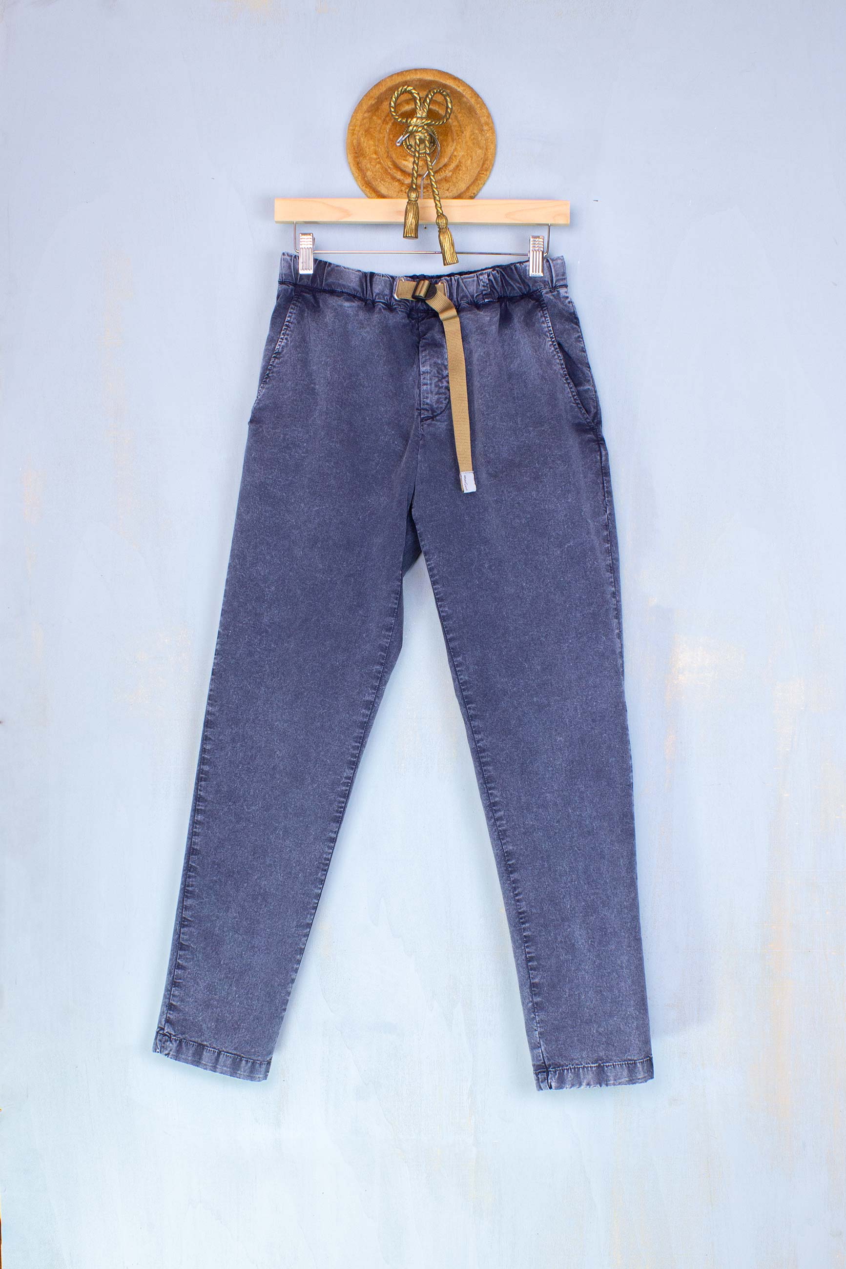 Pantalone Jogger Chino Marble Blu