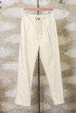 Pantalone Alex di White-Sand realizzato in cotone tonalità Stucco da Uomo