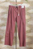 Panta-jogger Oliver di White Sand realizzato in pregiato pima cotton tonalità Rust da Uomo