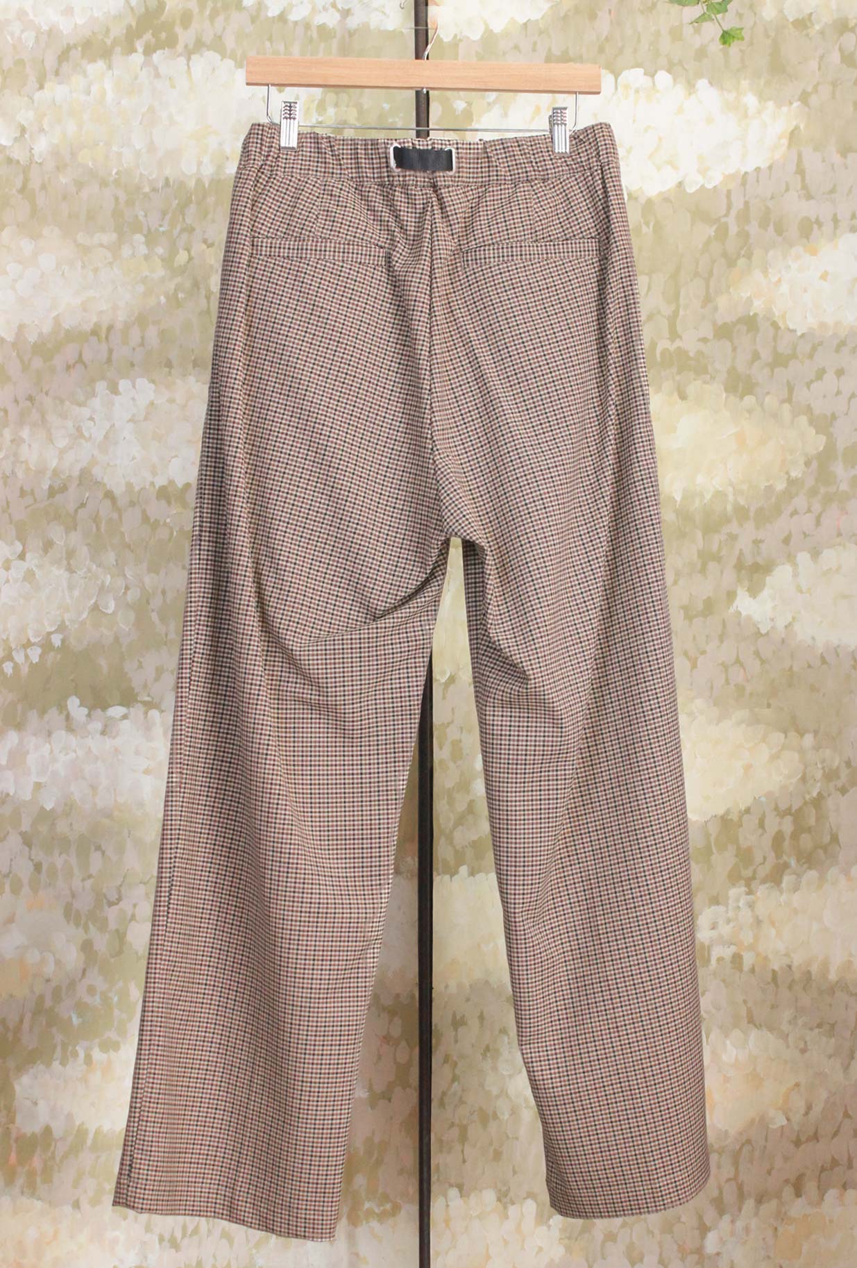 Pantalone Oliver di White Sand doppia pince motivo Micro Vichy da Uomo