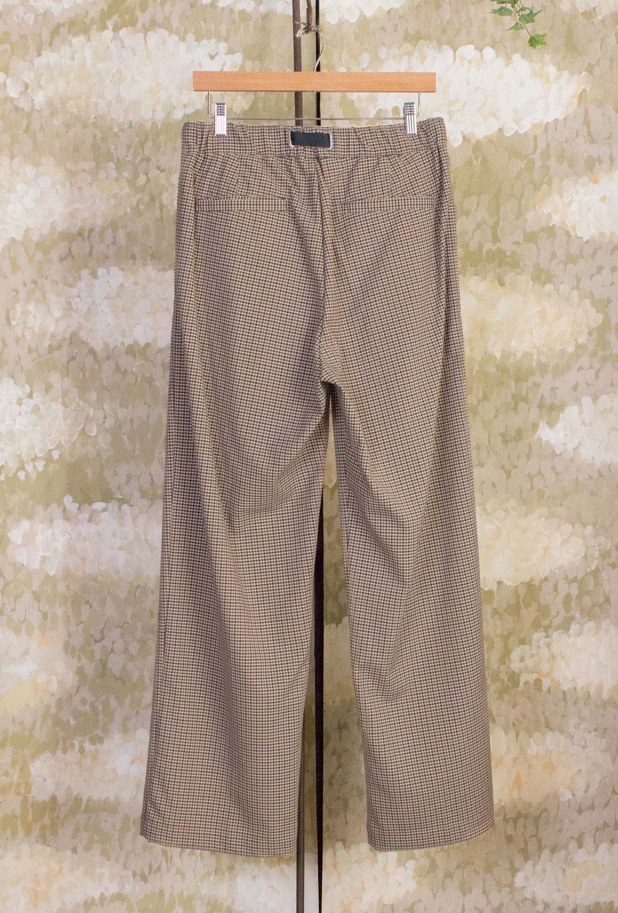 Pantalone Oliver di White Sand doppia pince motivo Micro Vichy da Uomo
