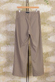 Pantalone Oliver di White Sand doppia pince motivo Micro Vichy da Uomo