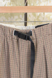 Pantalone Oliver di White Sand doppia pince motivo Micro Vichy da Uomo