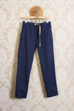 Pantalone chino greg di white sand da uomo in cotone papertouch blue