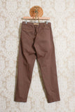 pantalone chino greg da uomo di white sand in cotone papertouch popeline brown
