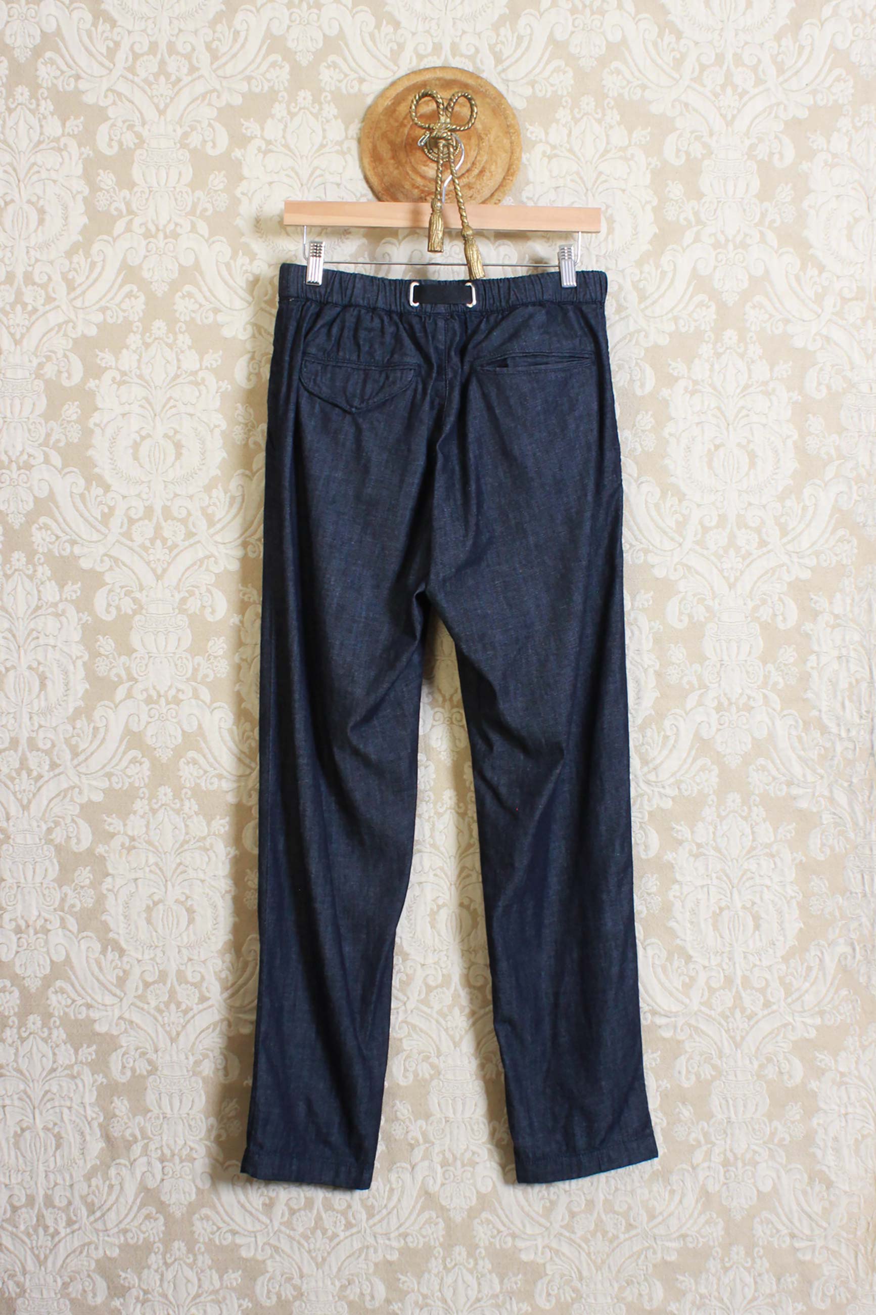 pantalone chino greg in denim one washed da uomo di white sand
