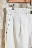 Pantalone alex wide leg da uomo di white sand in cotone color beige