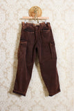 Pantalone cargo con tasche laterali da uomo effetto marble ruggine