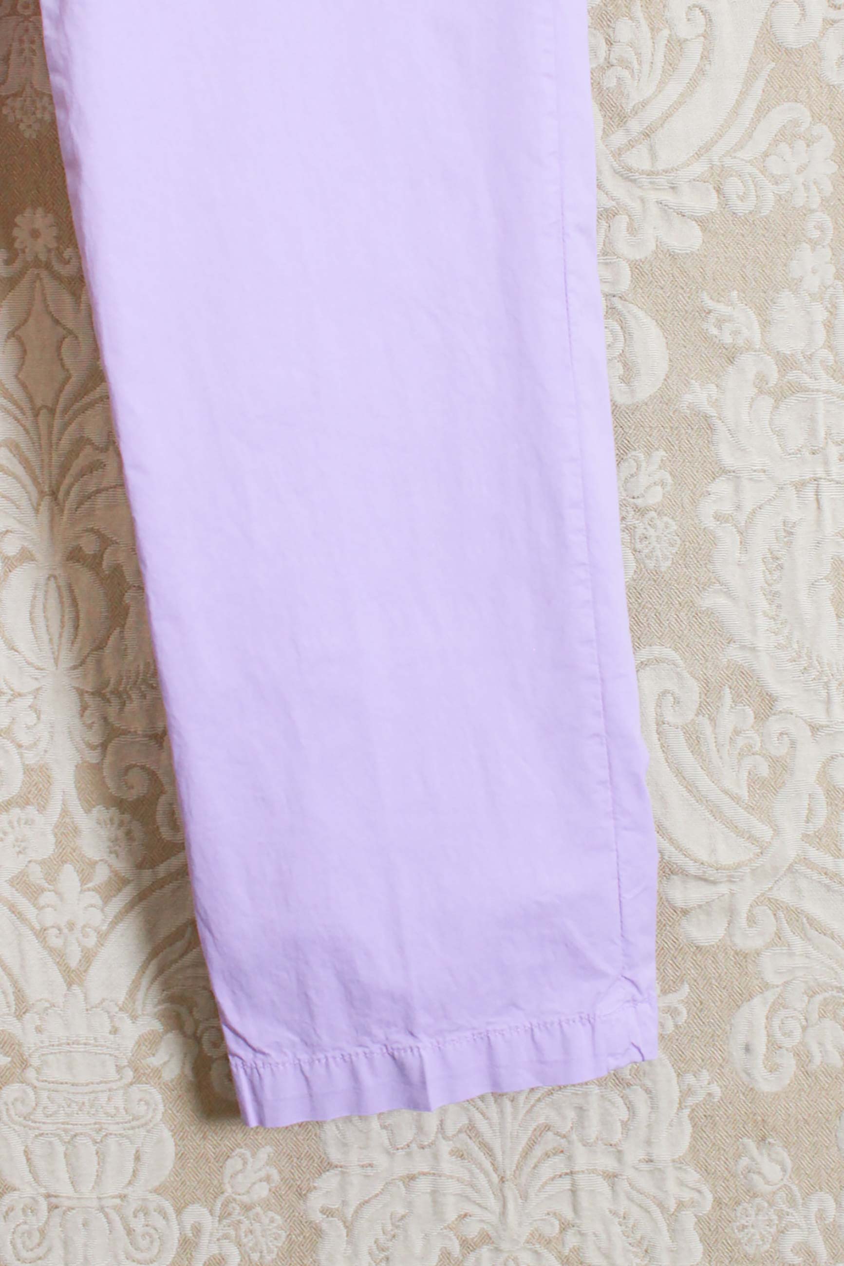 Pantalone chino greg da uomo di white sand cotone papertouch lavanda ss24