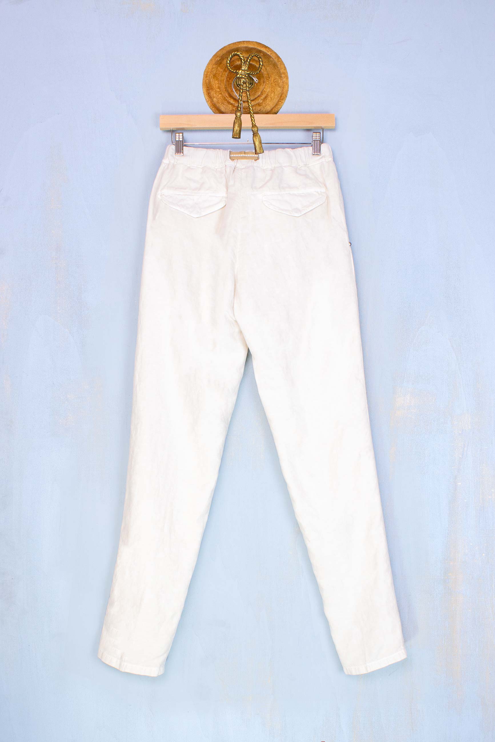 Pantalone Jogger Chino Lino Off-white