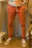 White Sand Uomo Pantalone Jogger Chino Marble Coral