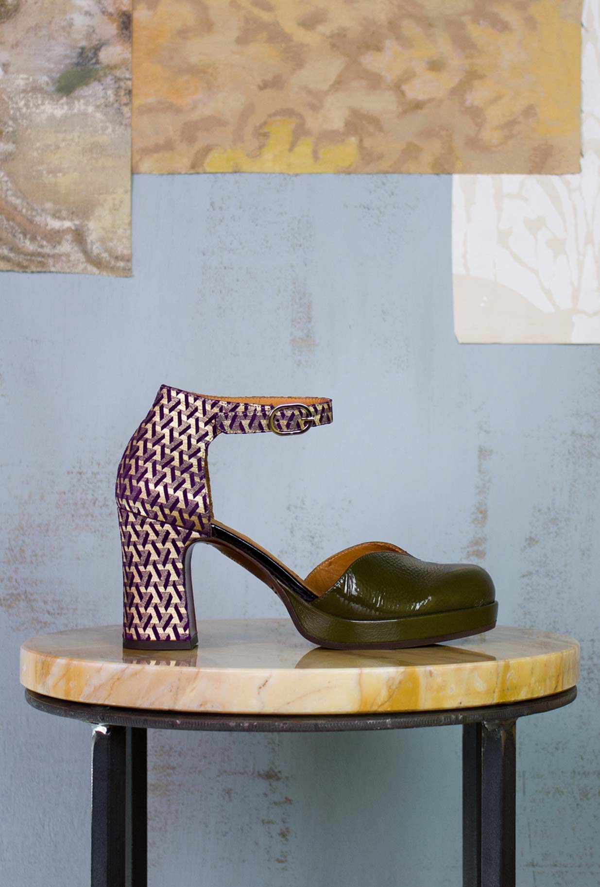 Decollete gialle on sale con plateau