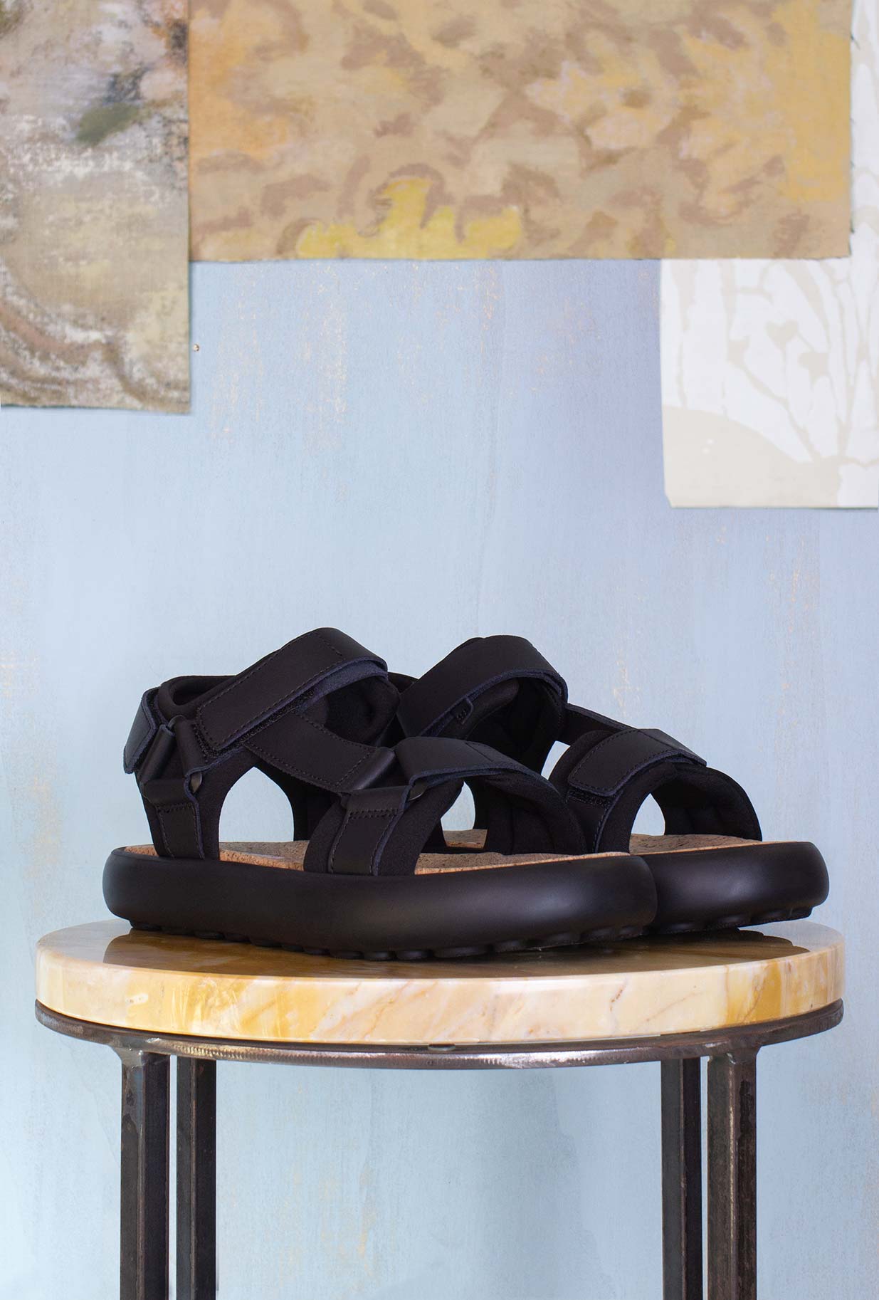 Camper Shoes sandalo uomo pelotas colorway total black mat PE23