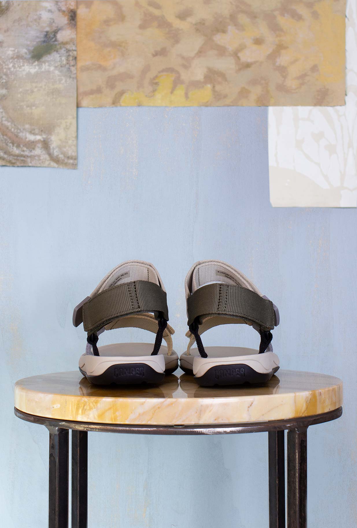 Camper Shoes Uomo Sandalo Match Twins Champagne