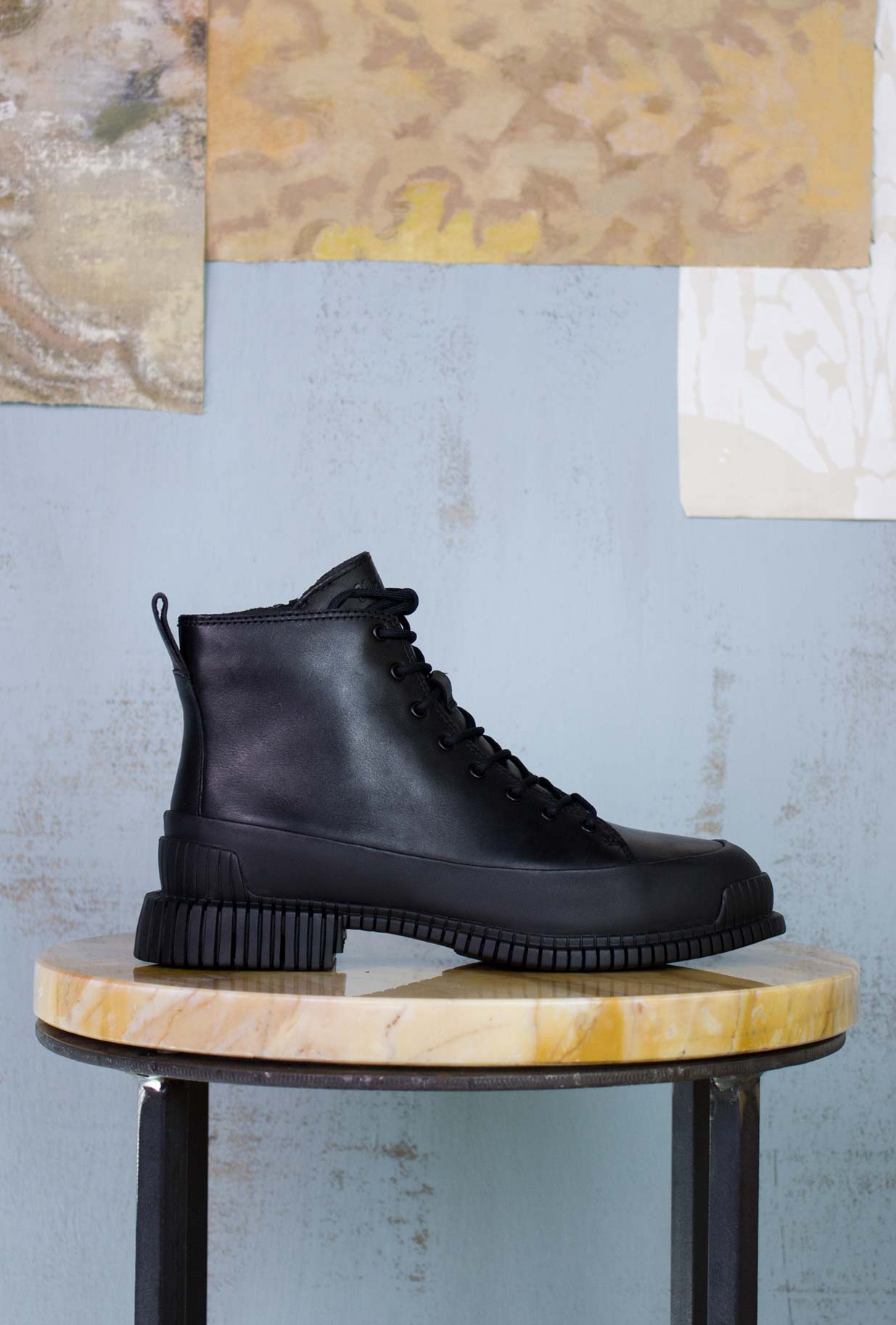 Camper Shoes Donna FW22 Stivaletto Anfibio Black 