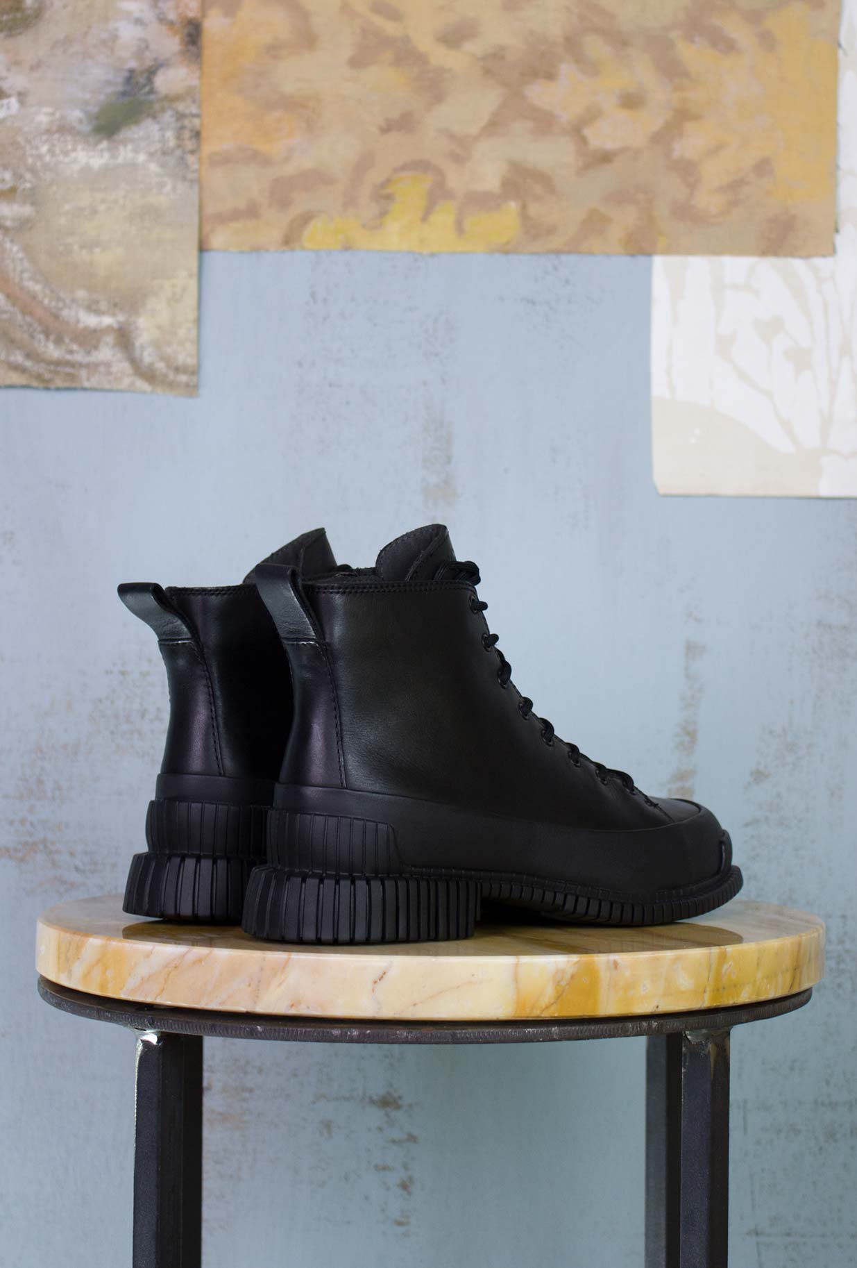 Camper Shoes Donna FW22 Stivaletto Anfibio Black 