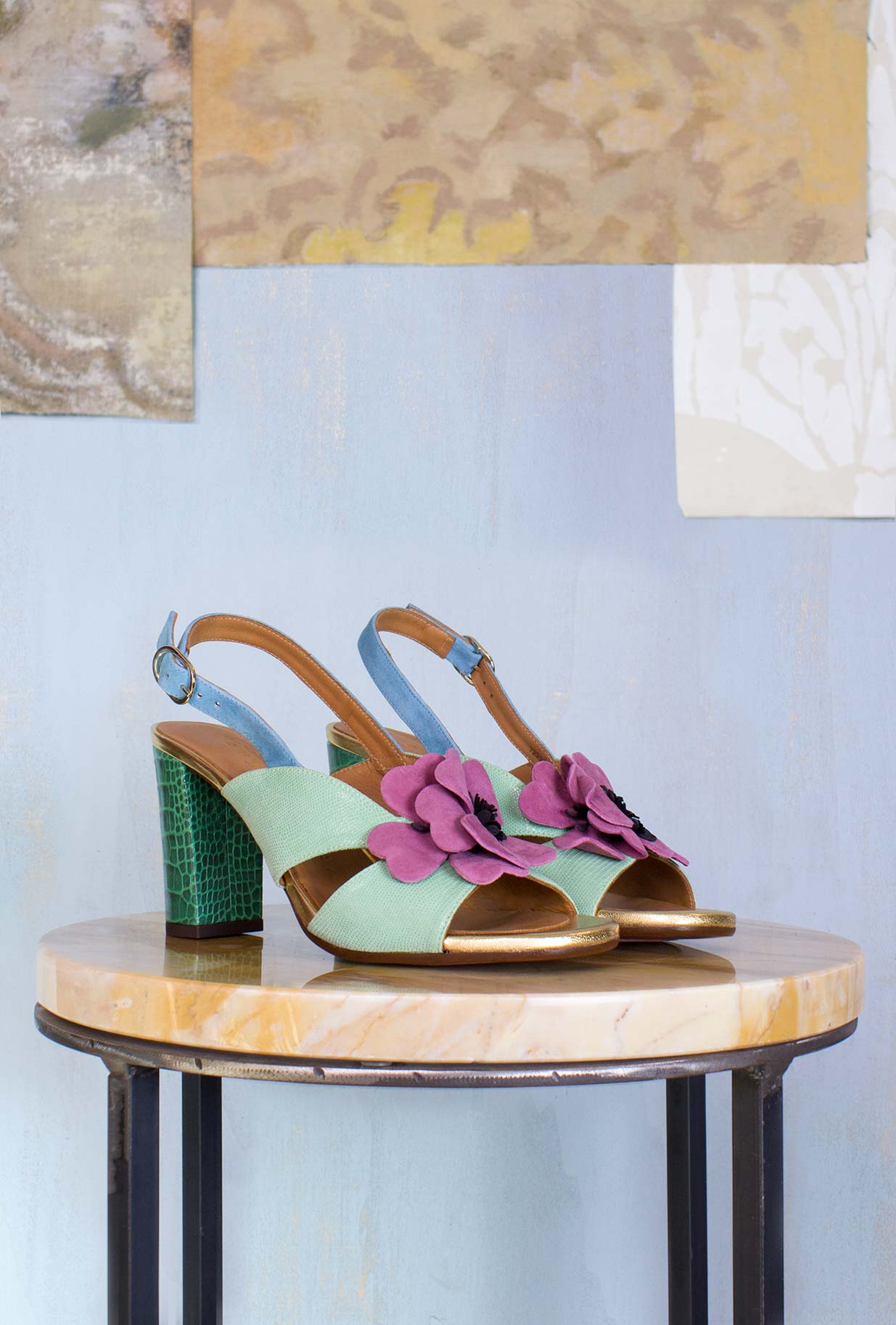 Chie Mihara SS23 Donna Sandalo Beiko Tacco Alto Flower Dreams