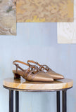 Chie Mihara SS23 Donna Slingback Heda Platinum Tacco Basso