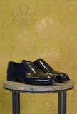 Corvari Shoes Uomo Scarpa Oxford Stringata Star Blu-Navy