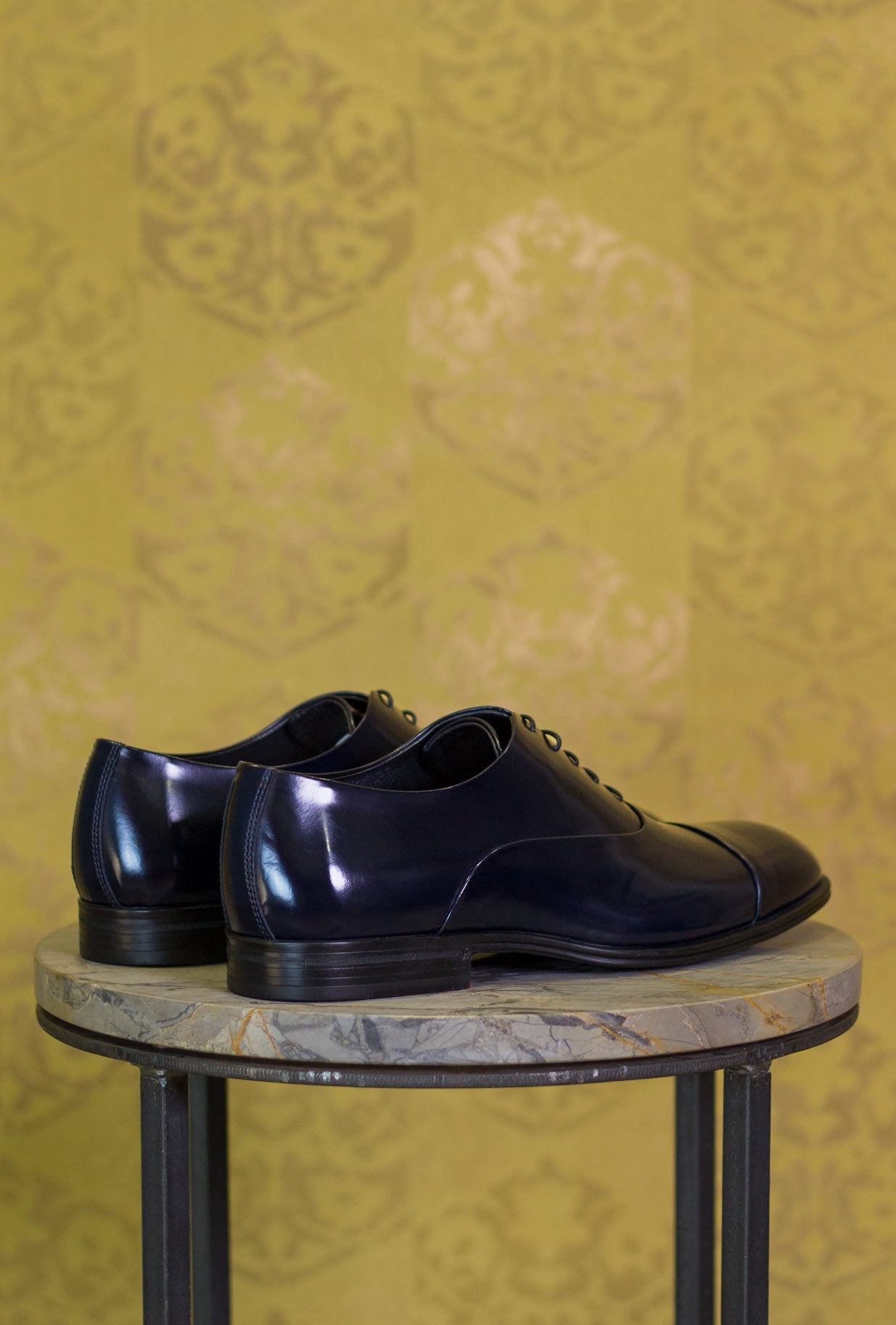 Corvari Shoes Uomo Scarpa Oxford Stringata Star Blu-Navy
