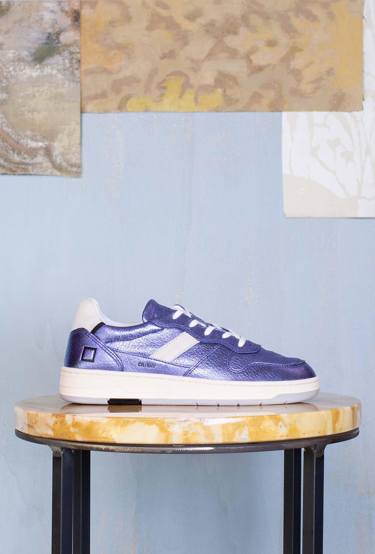 D.A.T.E. Donna Sneakers Court 2.0 Shiny Blue