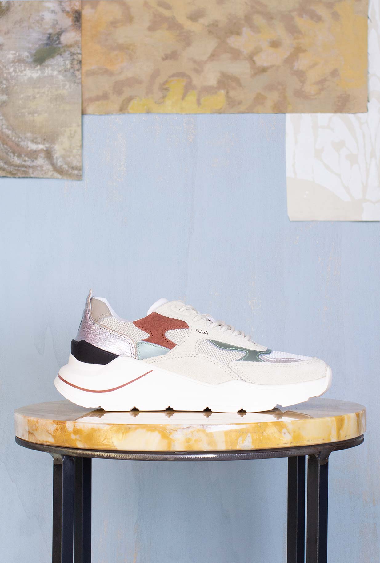 D.A.T.E. Donna Sneakers Fuga Dragon Ivory Sage