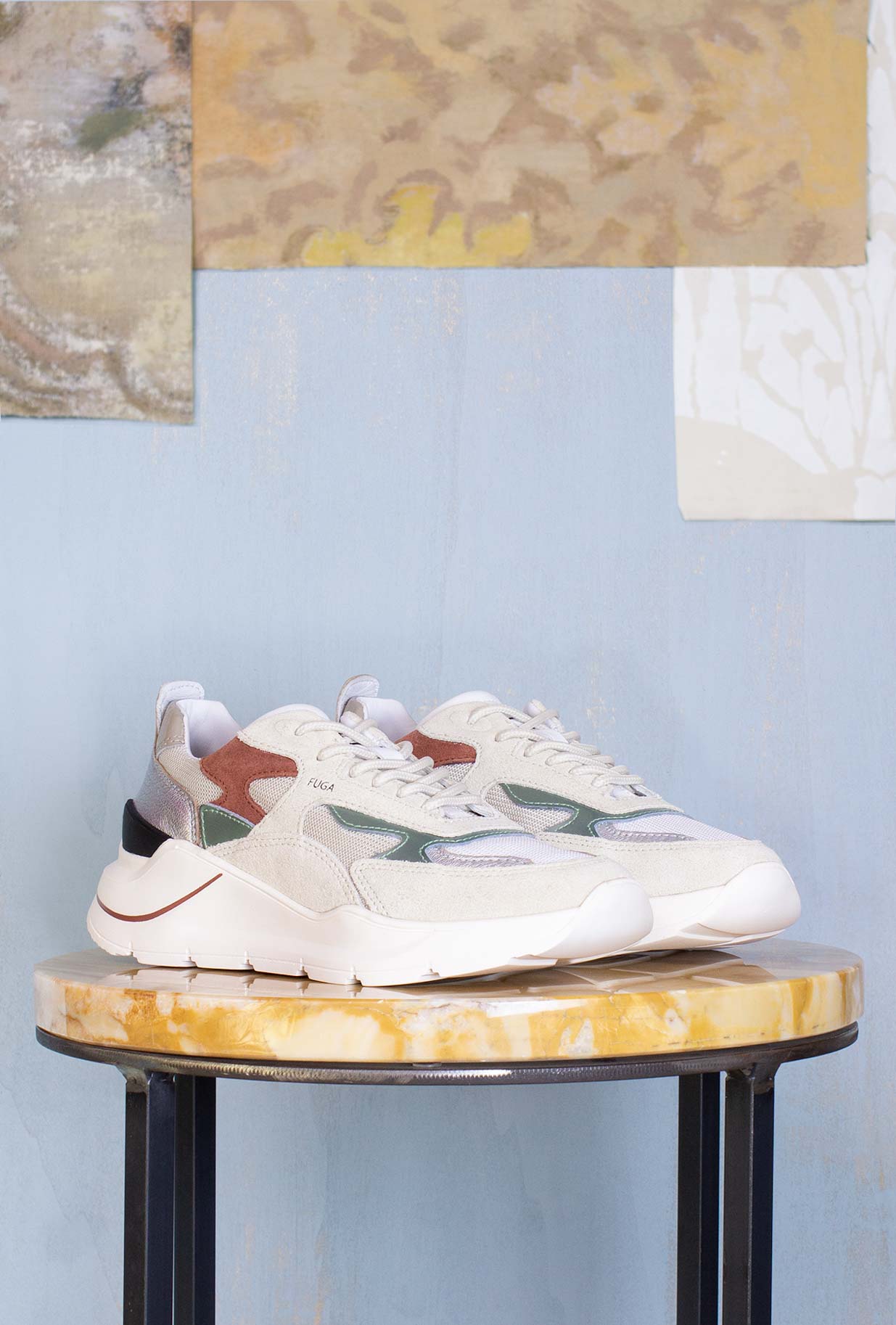 D.A.T.E. Donna Sneakers Fuga Dragon Ivory Sage