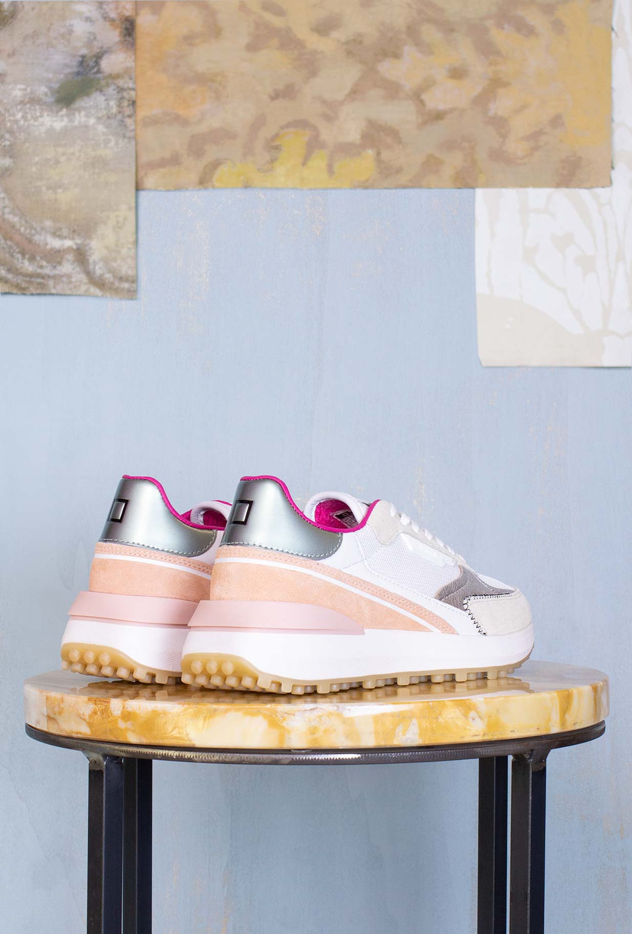 D.A.T.E. Donna Sneakers Running Lampo White-Army