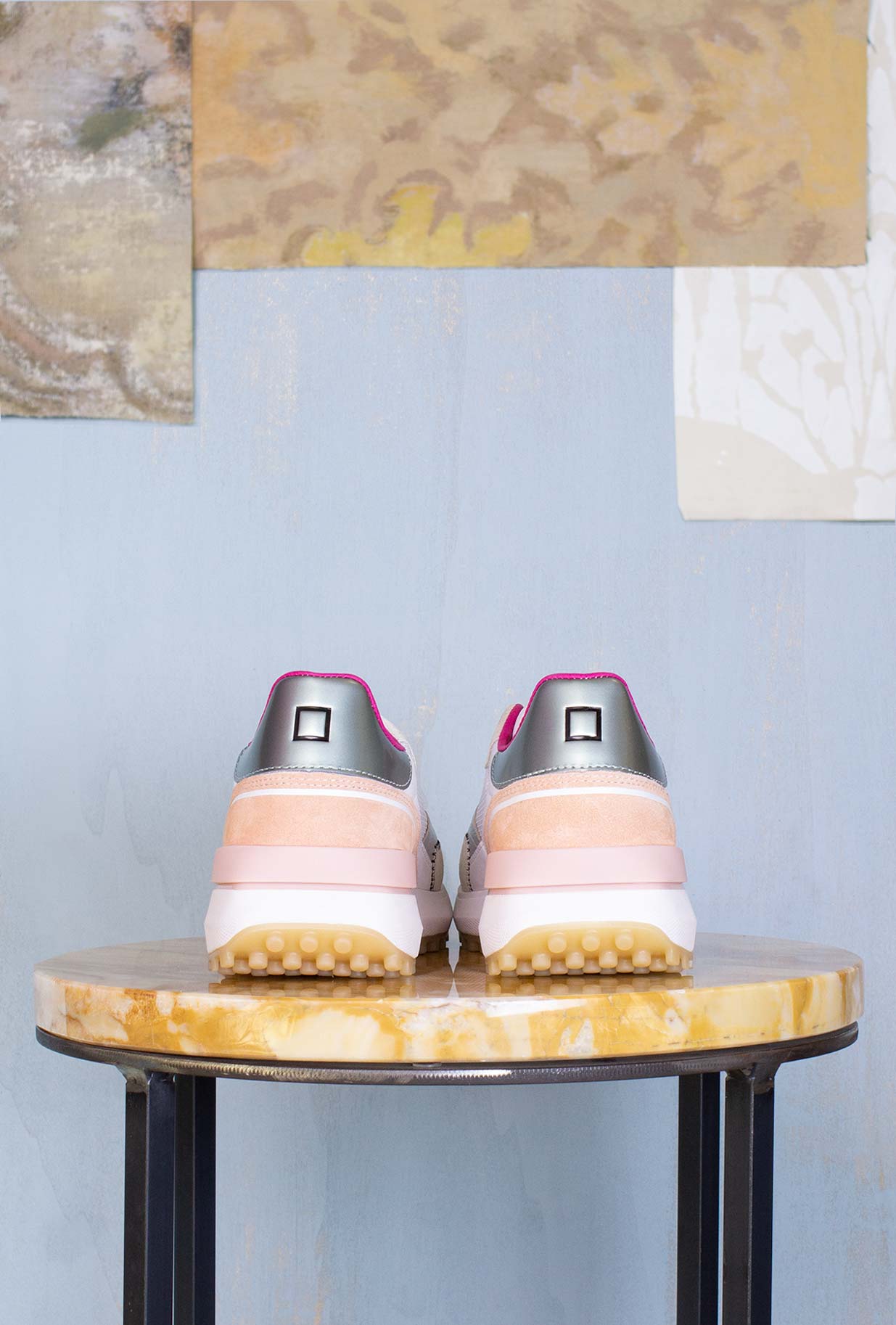 D.A.T.E. Donna Sneakers Running Lampo White-Army