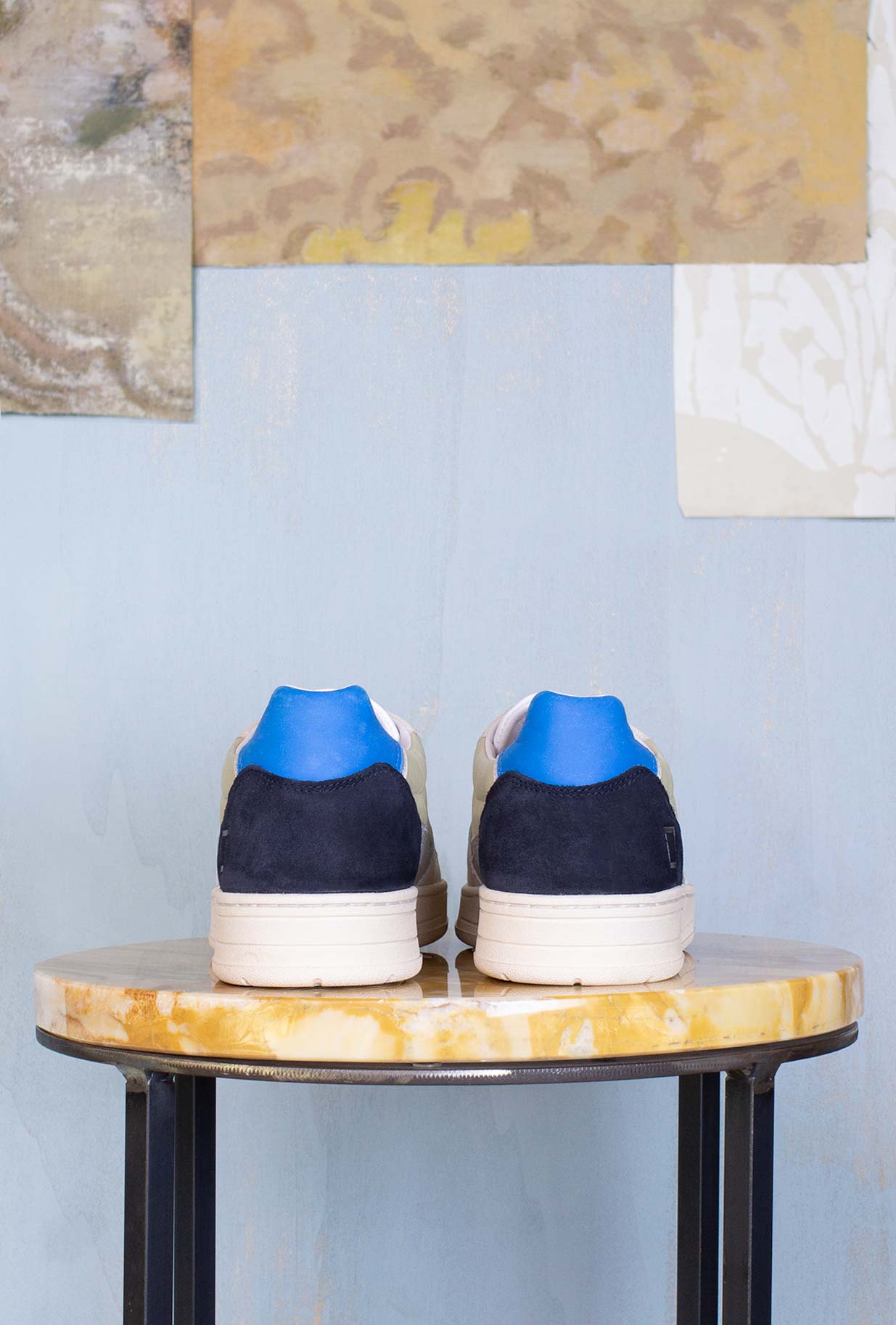 Sneakers DATE Court 2.0 Grey, blue e mint da uomo primavera estate 2023 