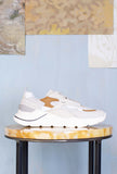 Sneakers DATE Fuga da uomo nella colorway natural white-cuoio