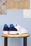 D.A.T.E. Uomo Sneakers Court 2.0 Vintage Calf White-Blue