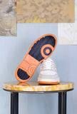 D.A.T.E. Uomo Sneakers Court Leather White-Orange