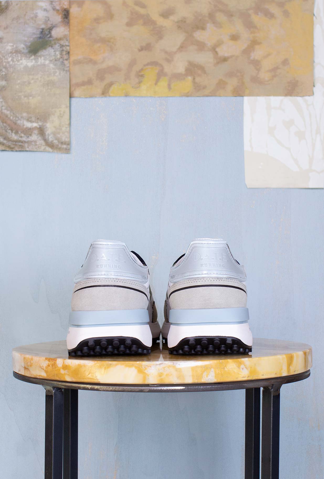 D.A.T.E. Uomo Sneakers Running Lampo Nylon Army