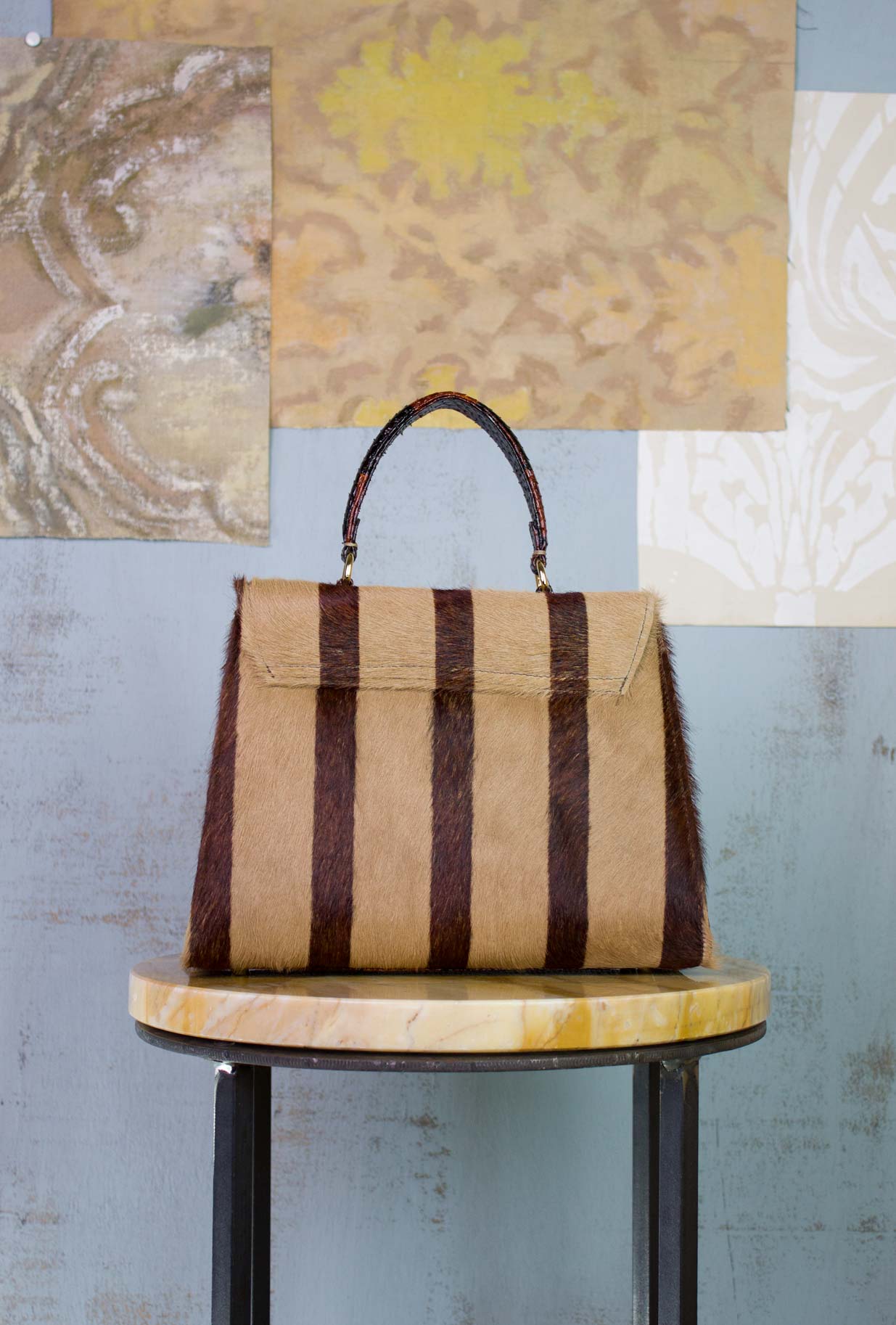 FEDERICO PRICE Bag Borsa a Mano Cathrine 70's Pony Decò Autunno-Inverno 22