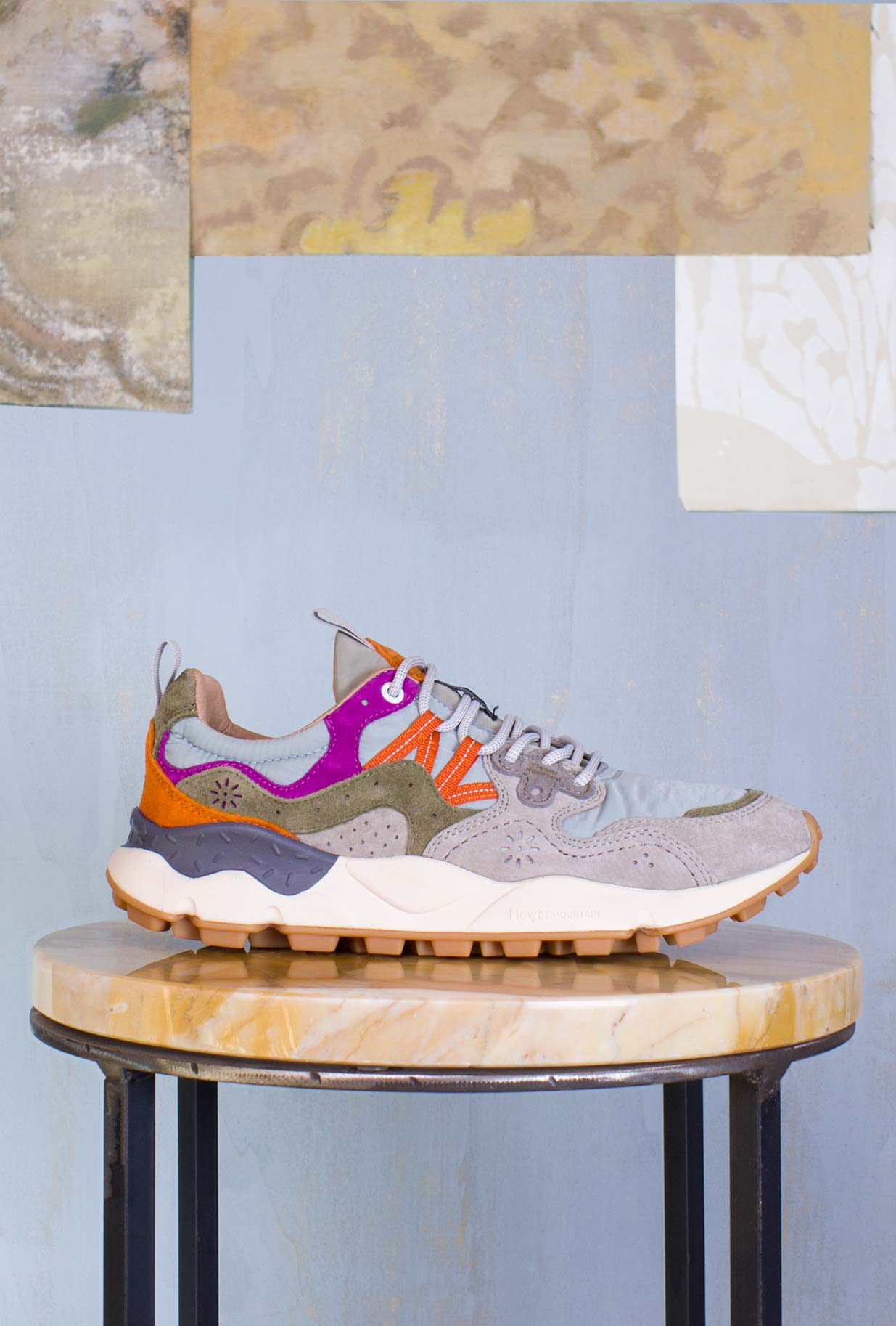 Flower Mountain SS23 Uomo Sneakers Yamano 3 Man Grey-Azure