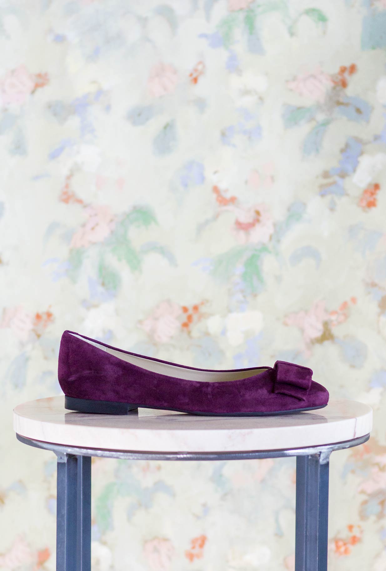 Greige Loves Galax Ballerina Bow con Fiocco in Suede Purple