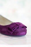 Greige Loves Galax Ballerina Bow con Fiocco in Suede Purple
