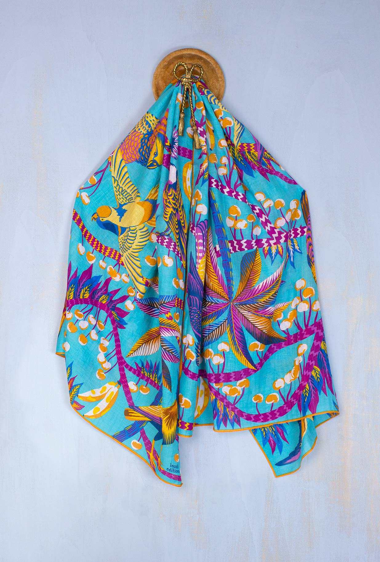 inoui Editions Stola Cerise Turquoise