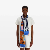 Stola Folk Blue