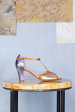La Belle Shoes Donna Décolleté Open-Toe Tango 065 Shiny Sky