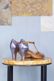 La Belle Shoes Donna Décolleté Open-Toe Tango 065 Shiny Sky
