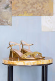 La Belle Shoes Donna Sandalo Netty 055 Shiny Gold