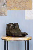 Lemargo shoes Donna Stivaletto Fujiko 025 pelle intrecciata ed anticata a mano Olive